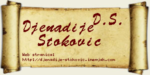 Đenadije Stoković vizit kartica